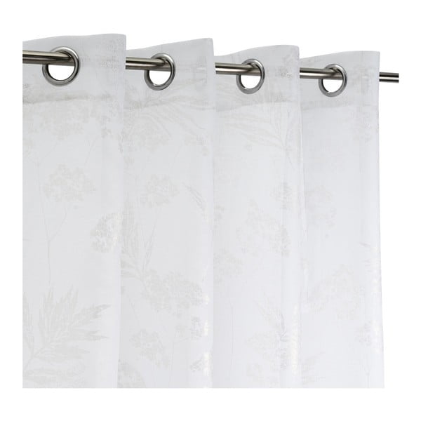 Fehér-ezüstszínű fényáteresztő függöny 140x260 cm Bonsái – Casa Selección-image-2