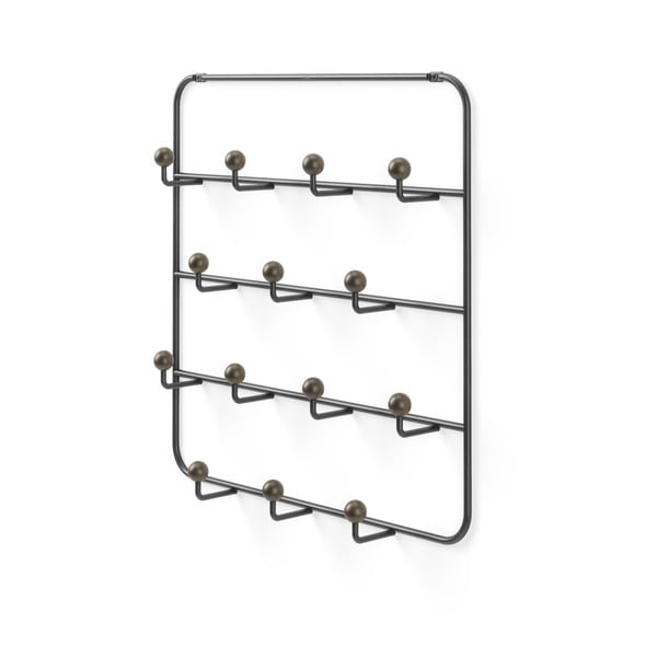 Fekete-natúr színű fém ajtófogas 36 cm Estique – Umbra-image-4