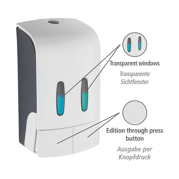 Fehér fali műanyag szappanadagoló 0.96 l Tartas – Wenko-image-4