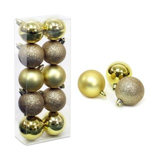 Aranyszínű karácsonyfadísz készlet 10 db-os ø 5 cm Navidad - Casa Selección
