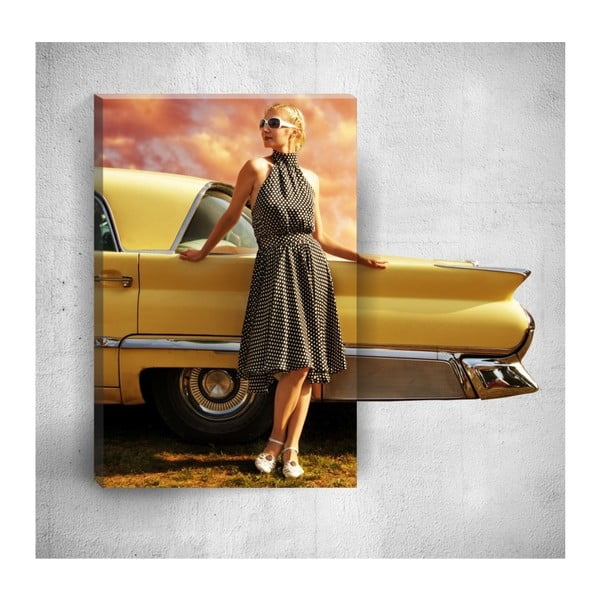 Elegant Woman 3D fali kép, 40 x 60 cm - Mosticx