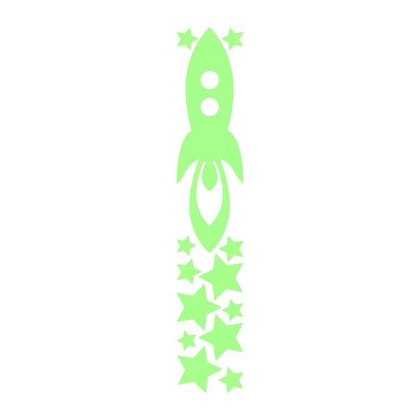 Fanastick Rocket and Stars sötétben világító matrica - Ambiance-image-2