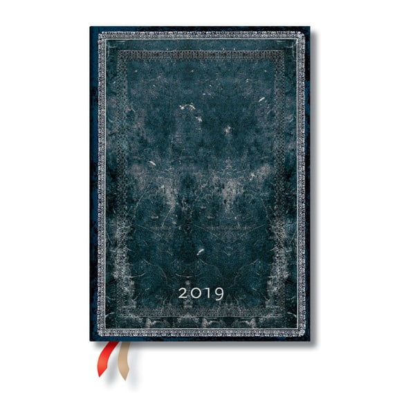 Midnight Steel 2019-es határidőnapló, 13 x 18 cm - Paperblanks