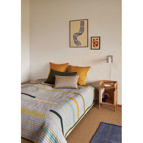 Natúr színű éjjeliszekrény tölgyfa dekorral Archive – Hübsch-image-1