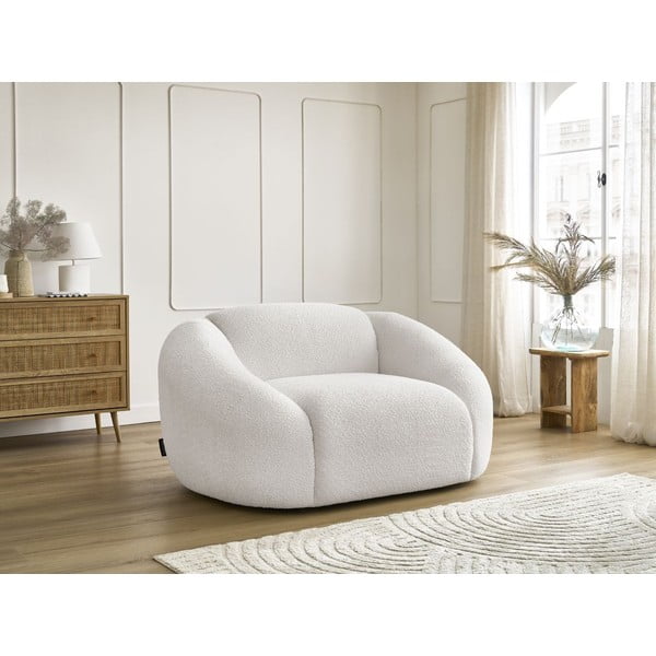 Fehér buklé fotel Tina – Bobochic Paris-image-4