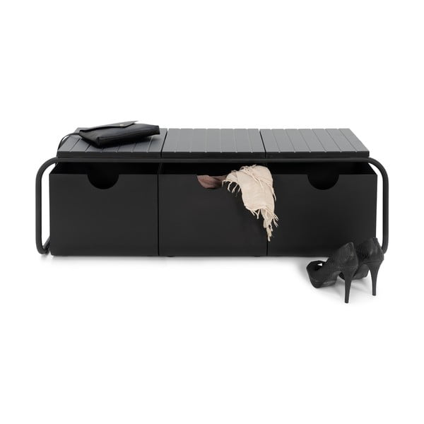 Fekete fém cipőtartó Astoria – Spinder Design-image-3