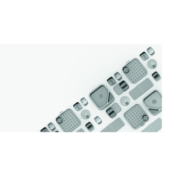 Világosszürke műanyag edényszárító evőeszközökhöz 12x11 cm Duo – Joseph Joseph-image-4