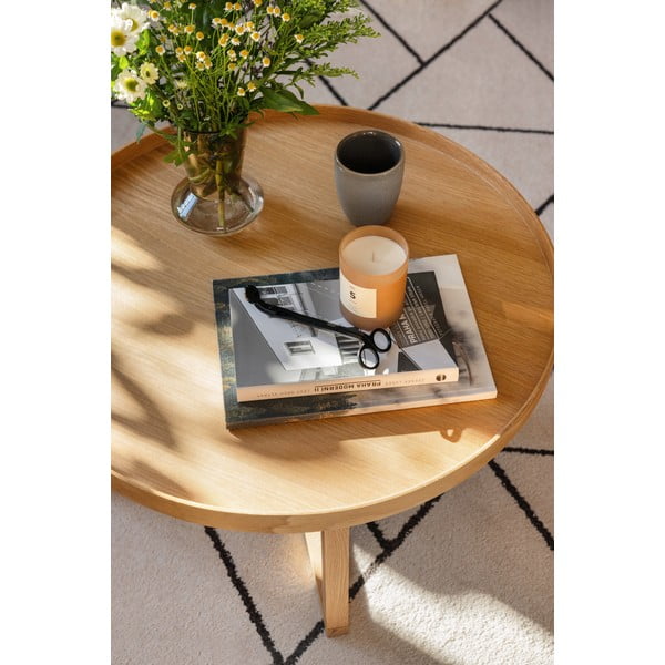 Round kerek tölgyfa asztal, ⌀ 66 cm - Wireworks-image-4