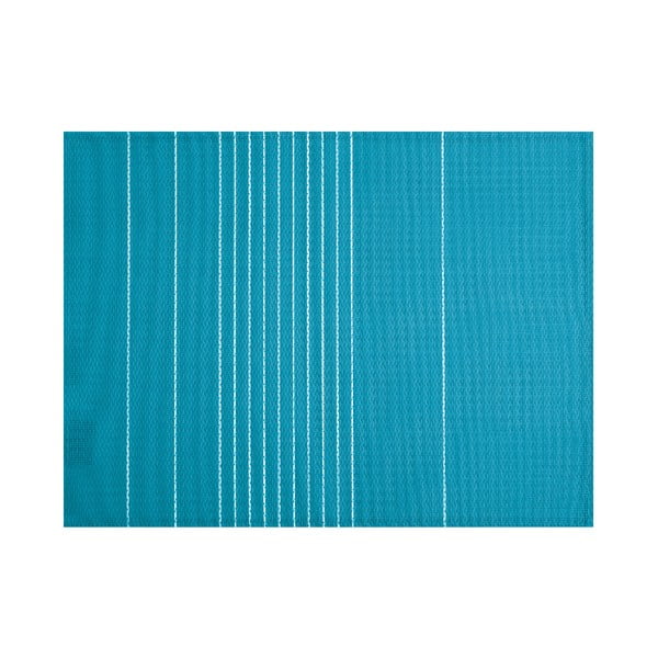 Stripe türkizkék tányéralátét, 45 x 33 cm - Tiseco Home Studio
