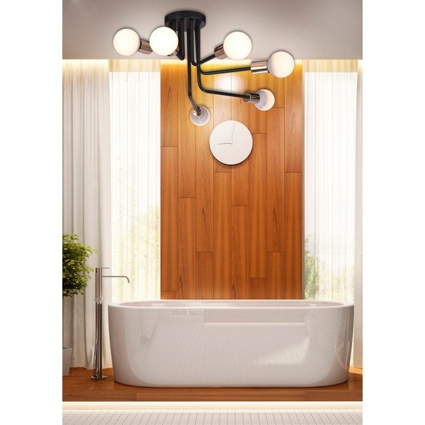 Fekete-rézszínű mennyezeti lámpa 27x27 cm Spill – Candellux Lighting-image-1