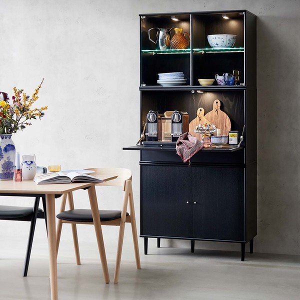 Fekete bükkfa bútorláb szett 6 db-os Mistral - Hammel Furniture-image-1