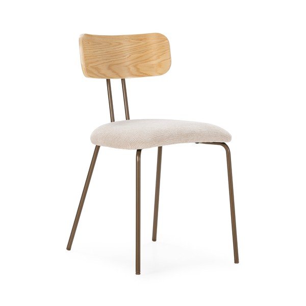 Bézs-natúr színű kárpitozott étkezőszék Olimpia – MOME