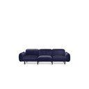 Bean sötétkék bársony kanapé - EMKO