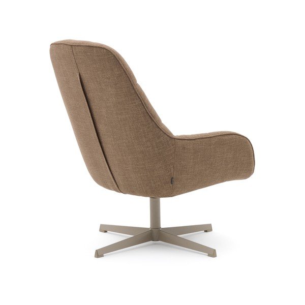 Barna forgó fotel Jaspe – Kave Home-image-4