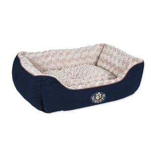 Sötétkék plüss fekhely kutyáknak 50x60 cm Scruffs Wilton M – Plaček Pet Products