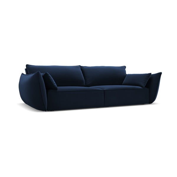 Sötétkék bársony kanapé 208 cm Vanda – Mazzini Sofas-image-2