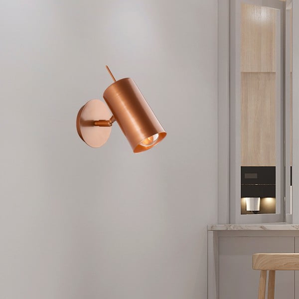 Geo réz színű fali lámpa, magasság 16 cm - Squid Lighting-image-3