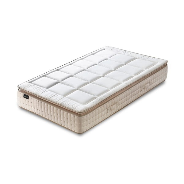 Cashmere fehér matrac krémszínű szegéllyel, 90 x 190 cm - Bobochic Paris
