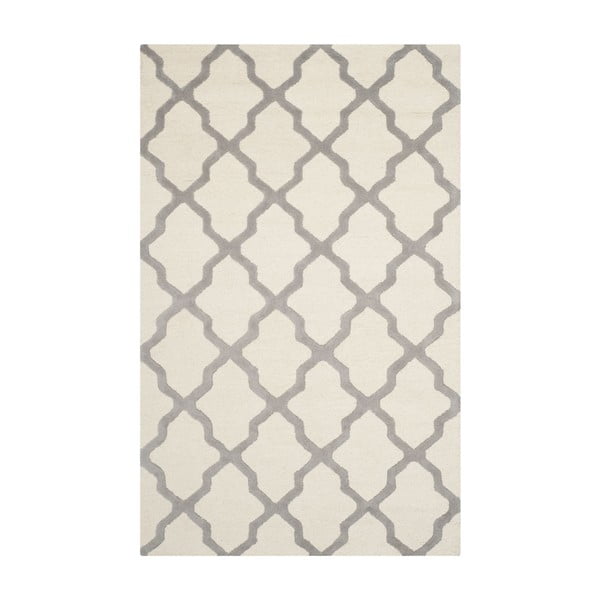 Ava fehér-szürke gyapjú szőnyeg, 152 x 243 cm - Safavieh