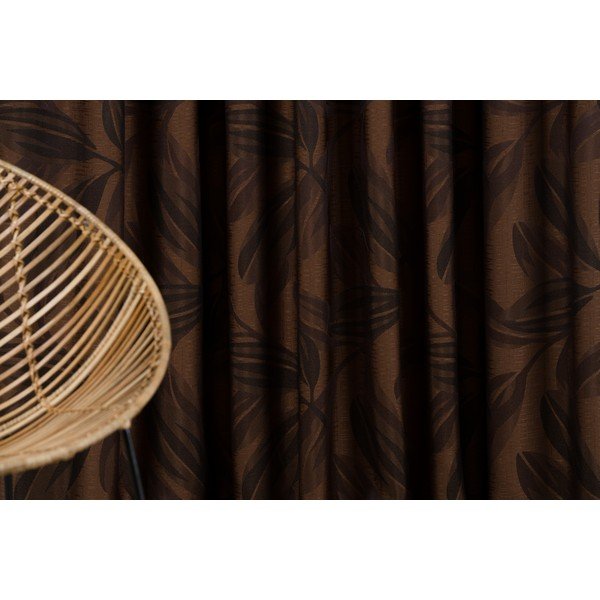 Sötétbarna függöny 210x245 cm Nydia – Mendola Fabrics-image-1