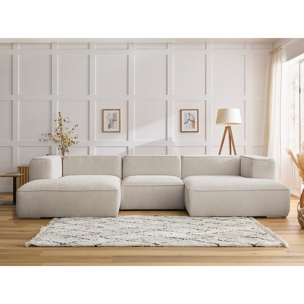Bézs sarokkanapé Zephyr – Bobochic Paris-image-1
