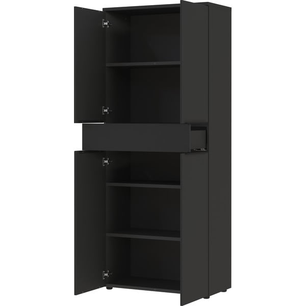 Antracitszürke ruhásszekrény 81x197 cm Mailand – Germania-image-3