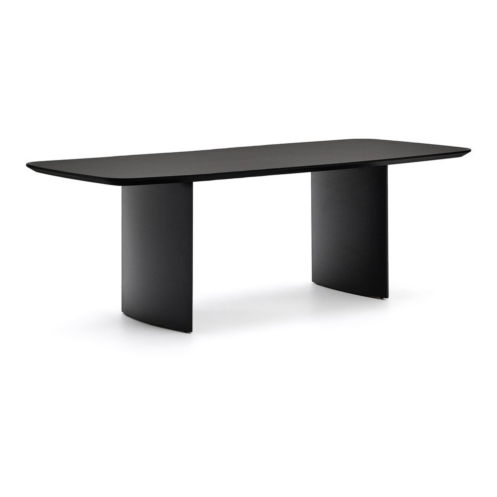 Étkezőasztal diófa dekorral 100x200 cm Litto  Kave Home