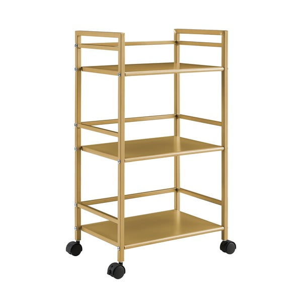 Aranyszínű fém zsúrkocsi 29x43 cm Helix - Novogratz-image-3