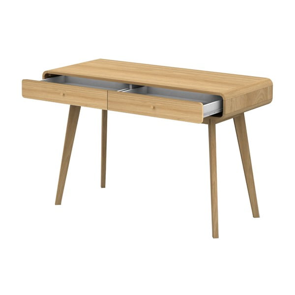 Íróasztal tölgyfa dekorral 50x120 cm Cassie - Støraa-image-1