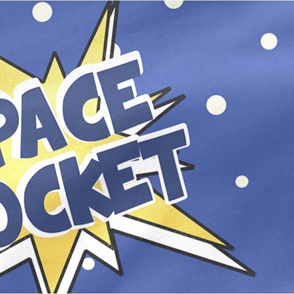 Space Rocket pamut rácsvédő kiságyba, 210 x 40 cm - Mr. Fox-image-2