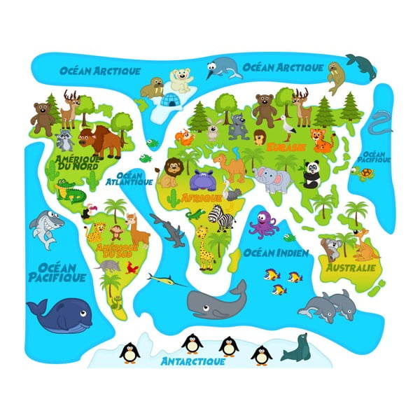 Colored Baby World Map falmatrica - Ambiance