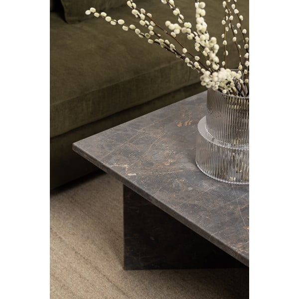 Fekete márvány dohányzóasztal 70x140 cm Vega – Actona-image-1