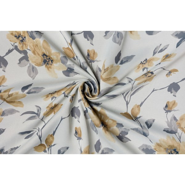 Sárga-krémszínű függöny 210x245 cm Cefalu – Mendola Fabrics-image-1