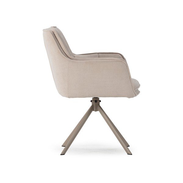 Bézs kárpitozott étkezőfotel szett 2 db-os Keiko – Marckeric-image-3