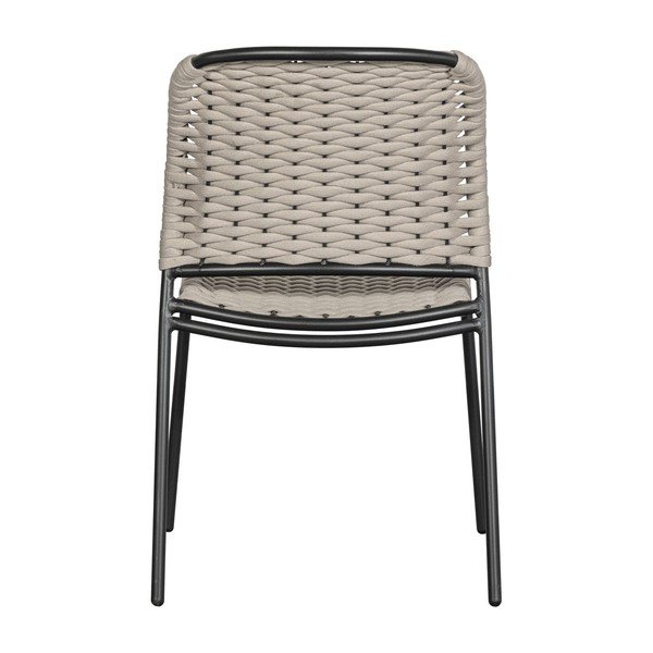 Fekete-bézs fém kerti szék szett 2 db-os Taku – Exotan-image-4