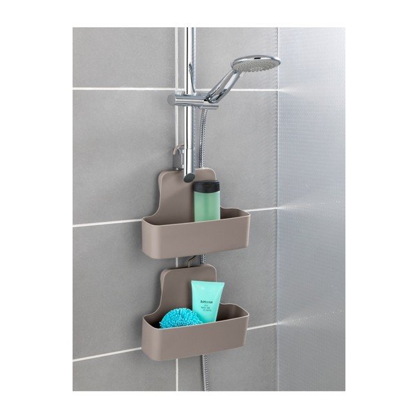 Barcelona bézs függőpolc zuhanyfülkébe - Wenko-image-1