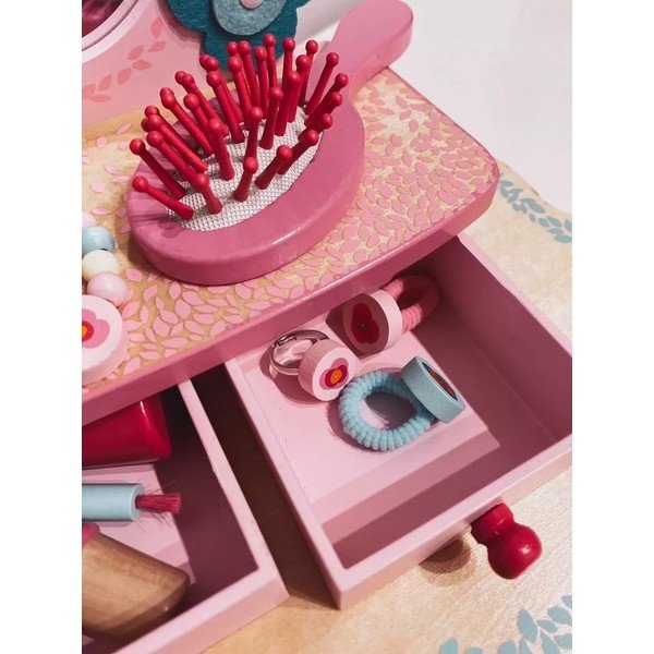 Flora fa fésülködőasztal kislányoknak - Djeco-image-2