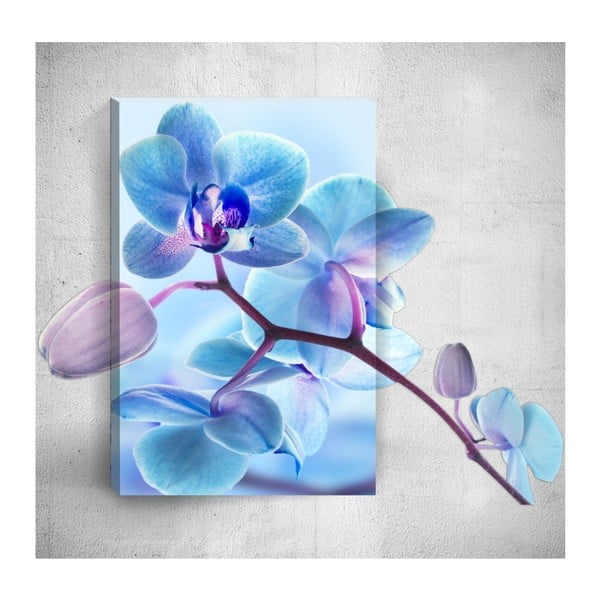 Blue Flower 3D fali kép, 40 x 60 cm - Mosticx