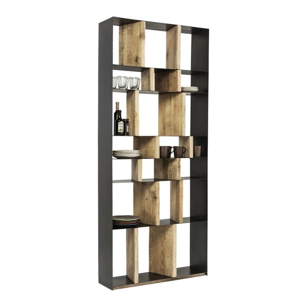 Storm könyvespolc újrahasznosított borovi fenyőből - Kare Design-image-1