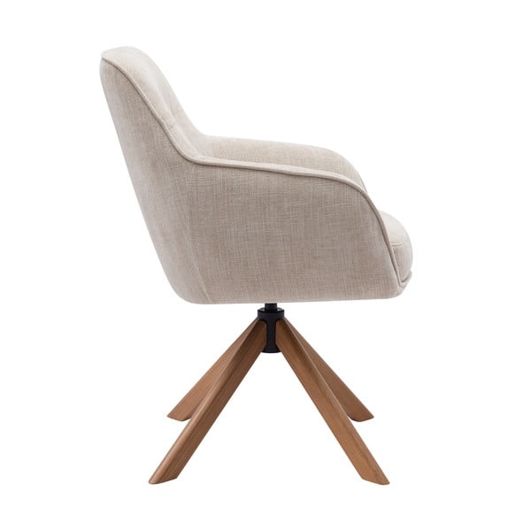 Krémszínű kárpitozott étkezőfotel szett 2 db-os Avola – Unique Furniture-image-1