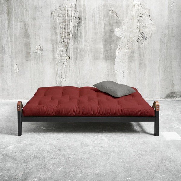 Poetry Black/Passion Red/Granite Grey kihúzható kanapé - Karup-image-1