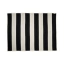 Fekete-fehér gyapjúkeverék takaró 140x180 cm Bob Black Vanilla – Pappelina