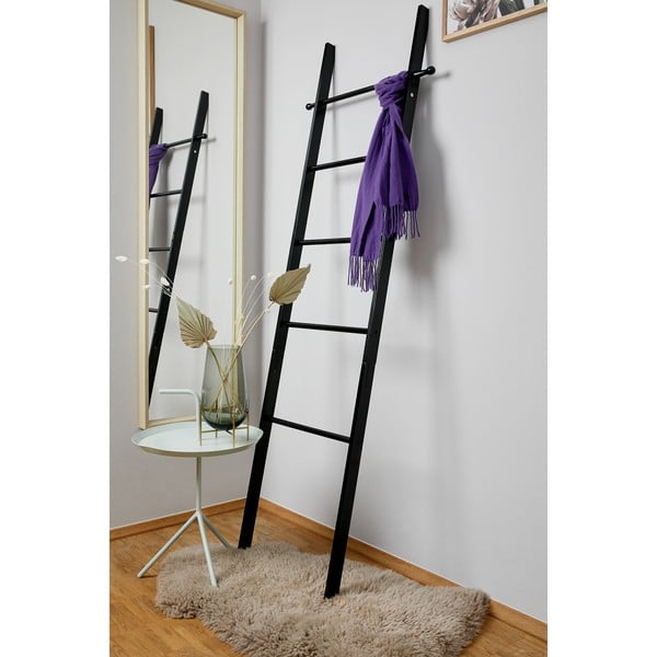 Suri fekete bambusz törölközőtartó létra - Wenko-image-1