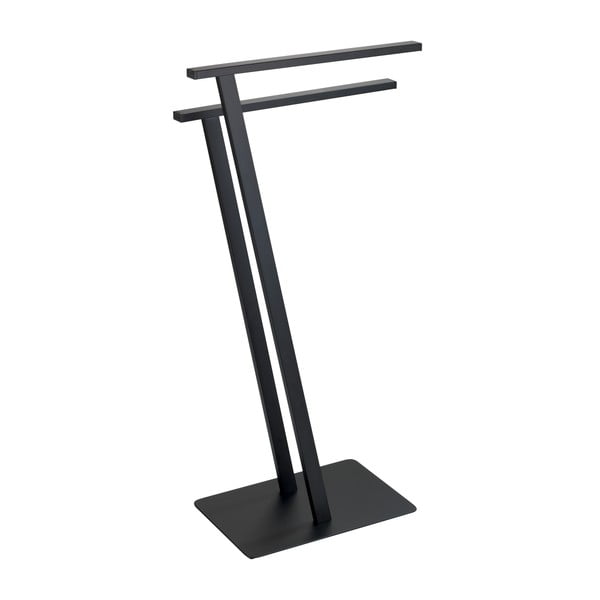 Matt fekete acél törölközőtartó állvány Lirio – Wenko-image-2