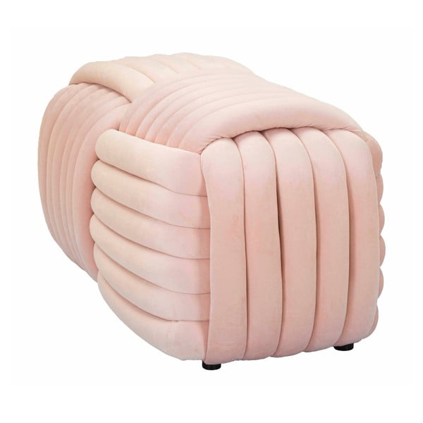 Világos rózsaszín bársony pad Softy – Mauro Ferretti-image-4