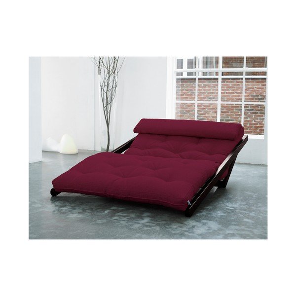 Figo Wenge/Bordeaux fekvőfotel, 120 cm - Karup-image-2
