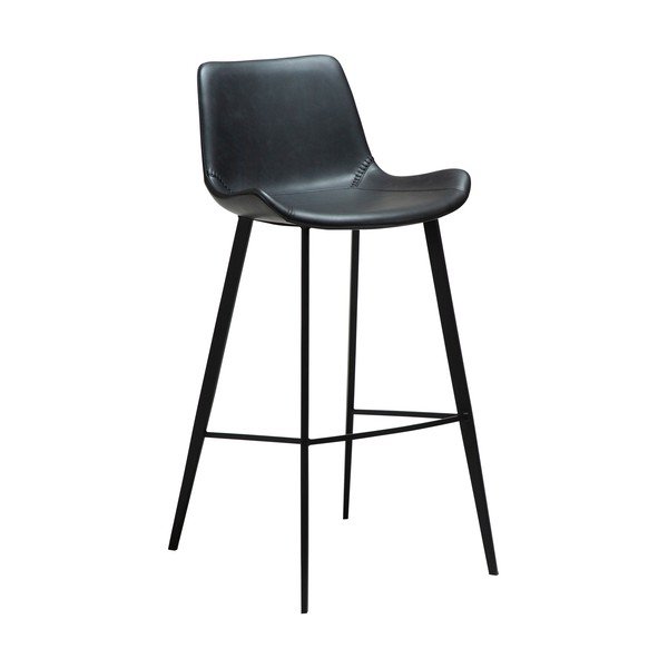 Fekete bárszék (ülésmagasság 74,5 cm) Hype – DAN-FORM Denmark