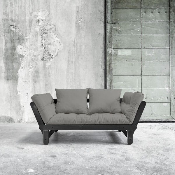 Beat Black/Granite Grey kihúzható kanapé - Karup