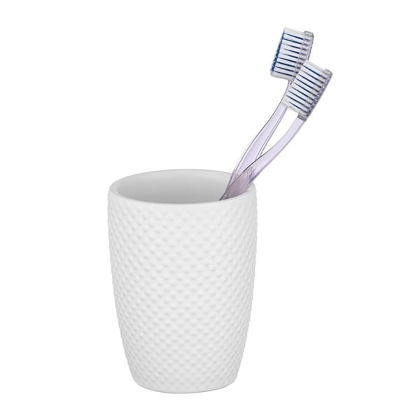 Punto fehér kerámia fogkefetartó pohár - Wenko