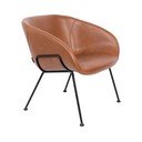 Feston barna műbőr fotel - Zuiver